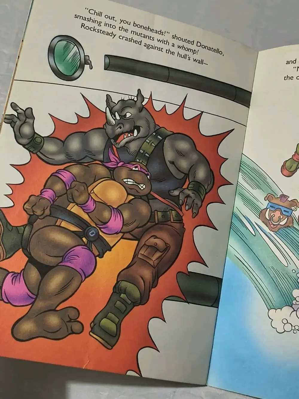 Teenage Mutant Ninja Turtles A Fishy Adventure PB 1990 Random House Illus 2412